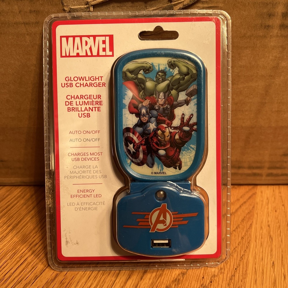 Marvel Avengers‎ Glowlight USB Charger New Sealed